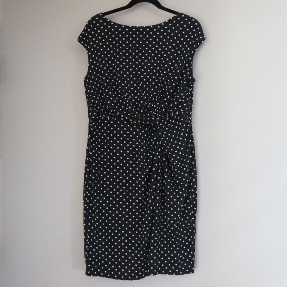 Merona Polka Dot Jersey Dress | Black & White - Picture 1 of 10